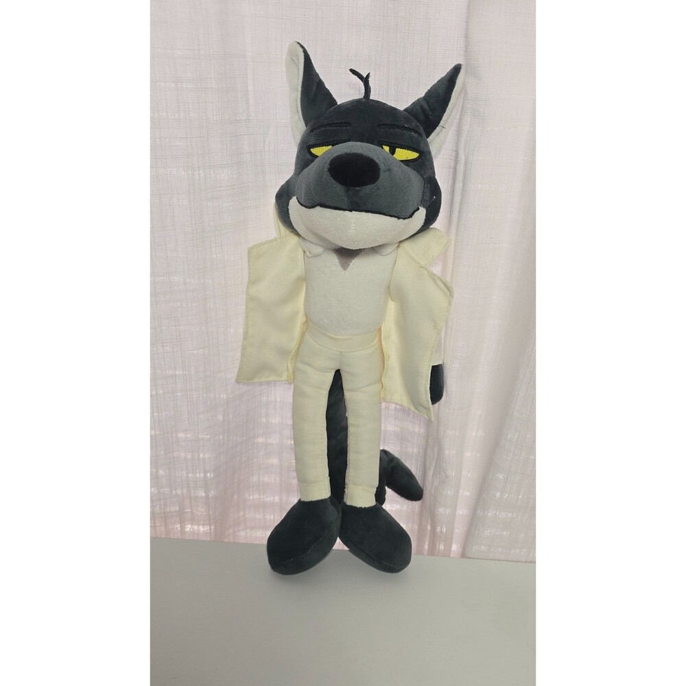 THE BAD GUYS MR WOLF PLUSH 16” Dreamworks Stuffed Animal - Rare